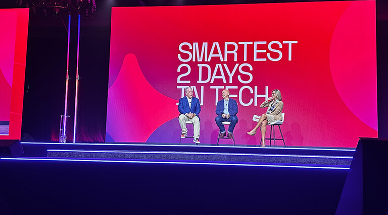 IT leaders on stage