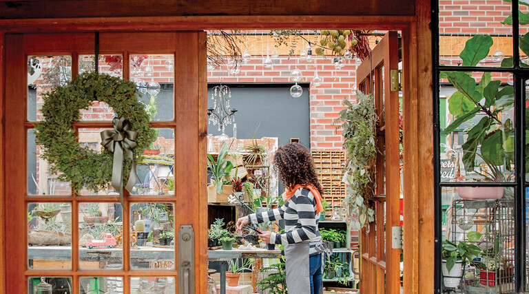 A small business opens its doors