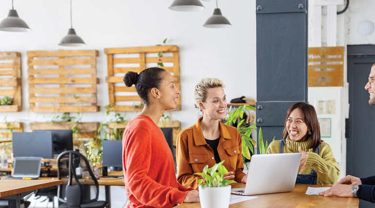 Business meeting in an office