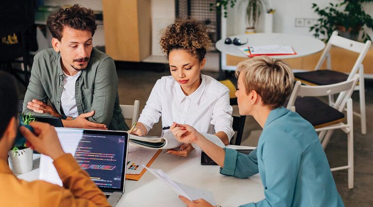 A team reviews an incident response plan