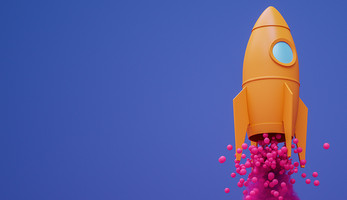 Image of rocket blasting off