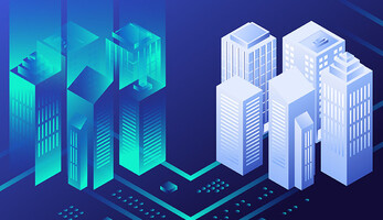 Digital Twins Technology Illustration