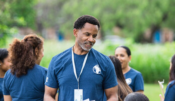 Volunteers working an event