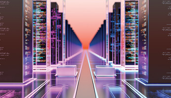 abstract image of data on prem within an IT environment