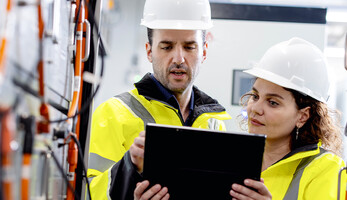 People working in the utility sector