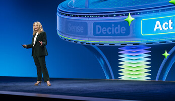 Kellie Romack of ServiceNow speaking onstage at Knowledge 2026