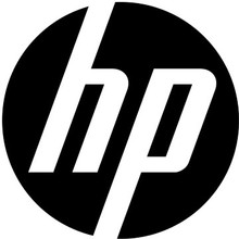 hp logo black