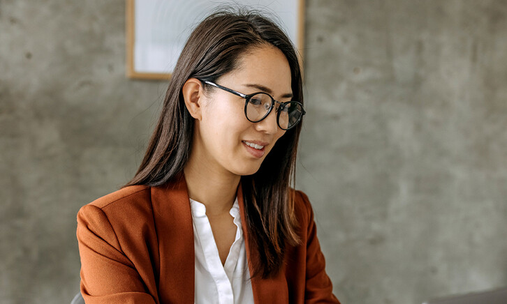 Person working in a small business