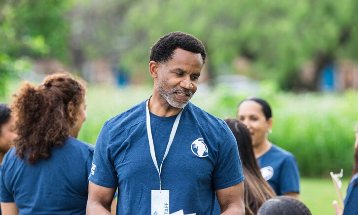 Volunteers working an event