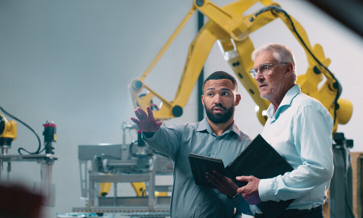 IT leaders in a manufacturing facility