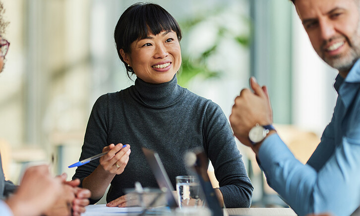 Group of people having a meeting