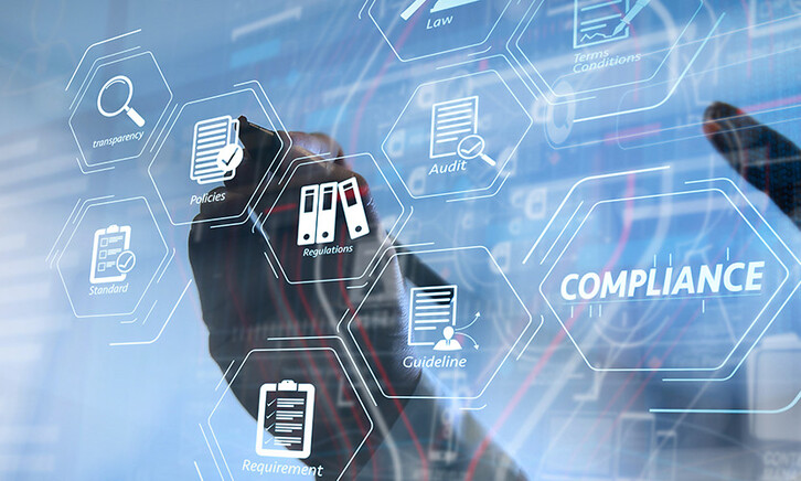 Person using interactive screen to access apps