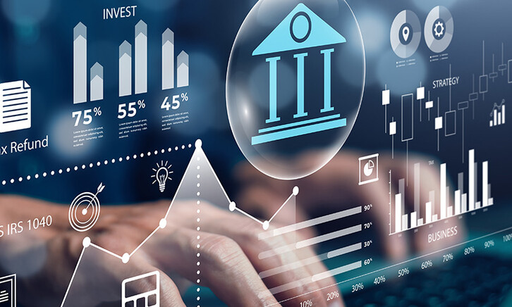 Person using financial website