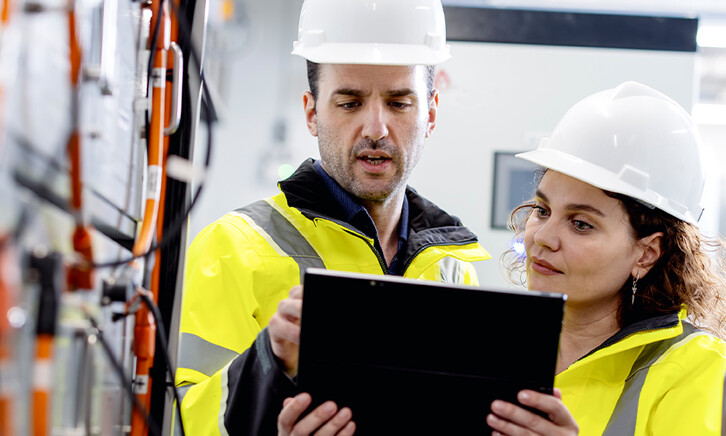 People working in the utility sector