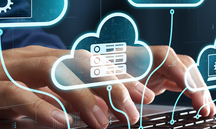 Person connected to the cloud