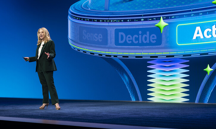 Kellie Romack of ServiceNow speaking onstage at Knowledge 2026