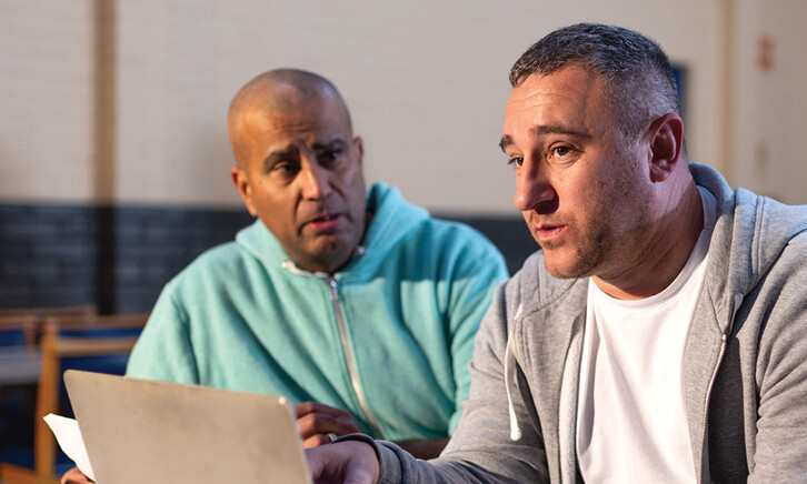 Two workers at a nonprofit organization