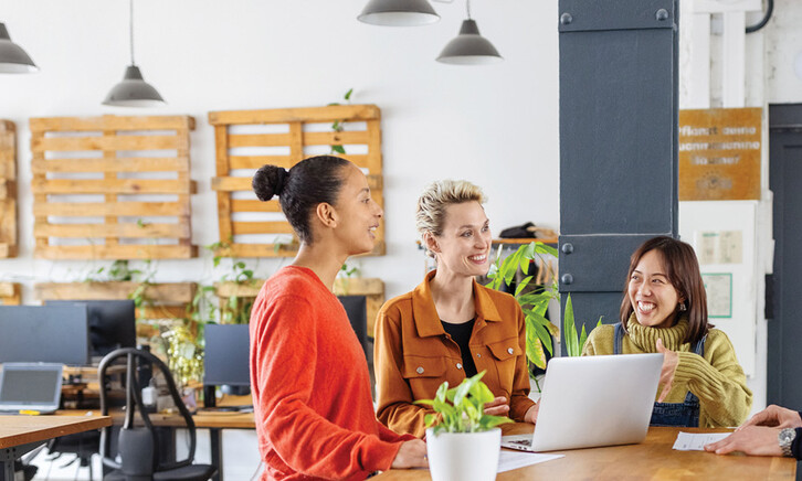 Business meeting in an office