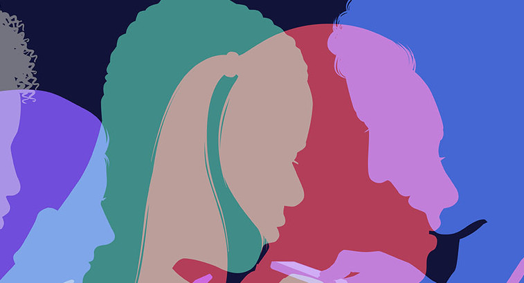 Abstract silhouettes using mobile devices
