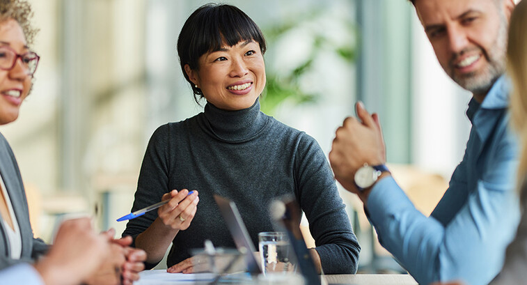 Group of people having a meeting