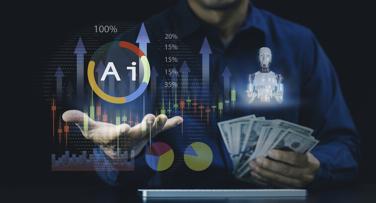AI in banking concept
