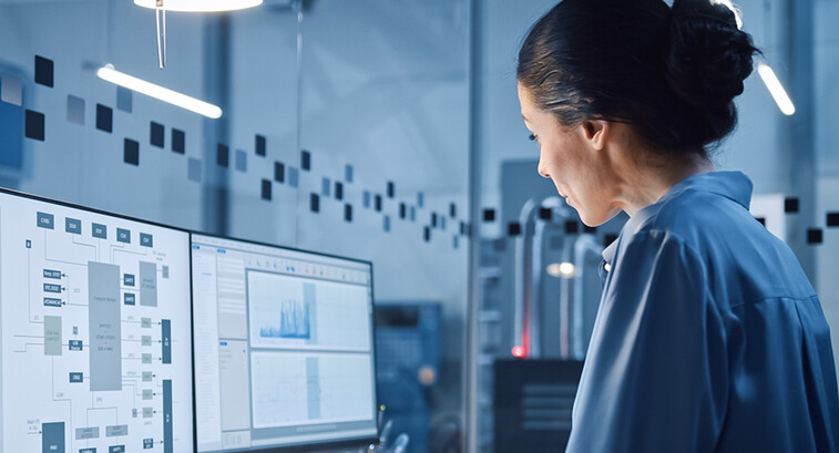 Person reviewing finances