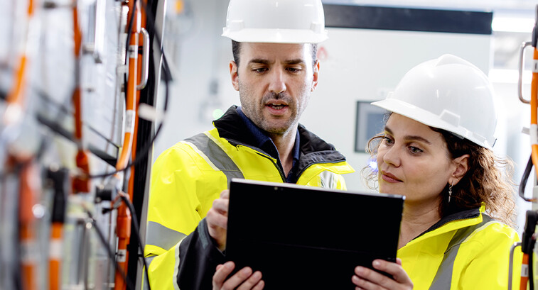 People working in the utility sector