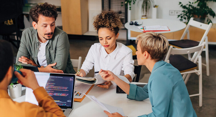 A team reviews an incident response plan