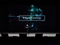 Hewlett Packard Enterprise CEO Antoni Neri speaks at the HPE Discover 2018 conference in Las Vegas.