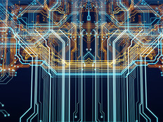 Circuit board cyber abstract image