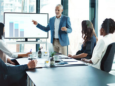 Cropped shot of a businessman giving a presentation in a boardroom