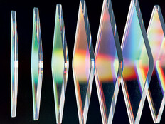 Abstract image of mirrors with a prism