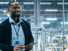 Man in Manufacturing plant