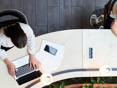 People working with Wi-Fi connected devices