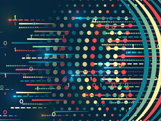 Abstract image of data fragmentation