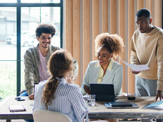 Small business team meeting