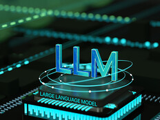 LLM dark background with lights
