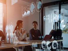 Financial business people using AI 