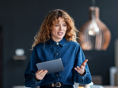 Small business leader in a meeting