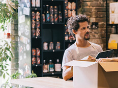 Small business owners working together in a shop