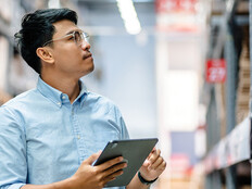 Business leader checking inventory 