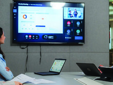 People reviewing screen