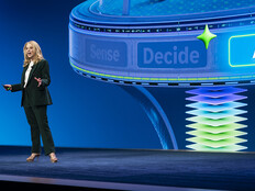Kellie Romack of ServiceNow speaking onstage at Knowledge 2026