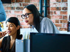 People working in modern office