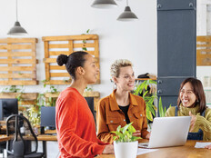 Business meeting in an office