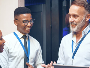 IT leader working with tech support