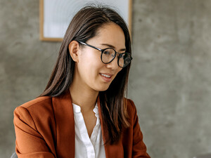 Person working in a small business