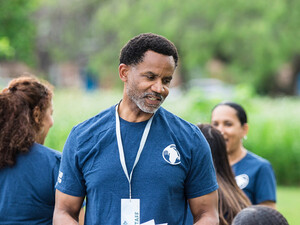 Volunteers working an event
