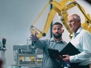 IT leaders in a manufacturing facility