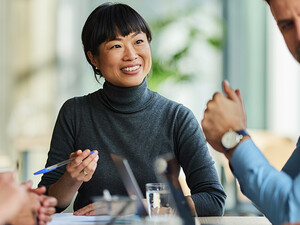 Group of people having a meeting